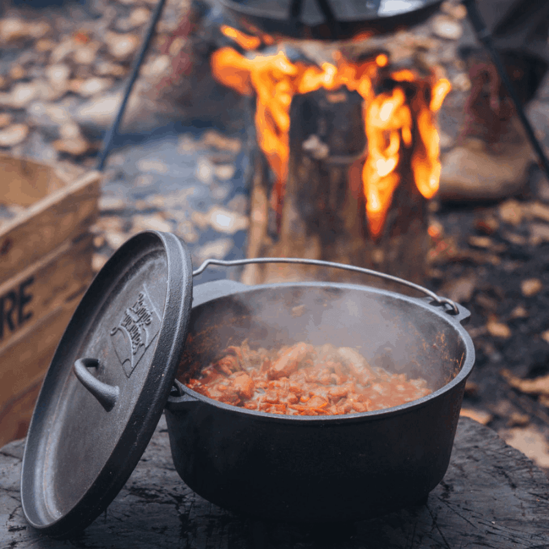 Cowboy Boston Baked Beans Recipe, cooked over fire, campfire beans recipe