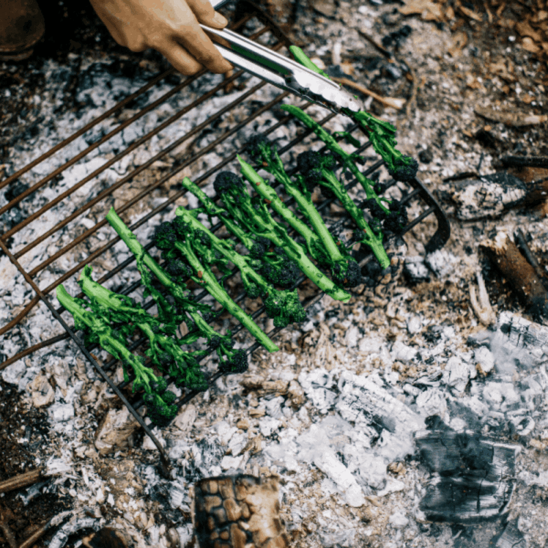 QUICK AND SIMPLE CHARRED PURPLE SPROUTING BROCCOLI