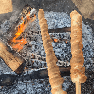 campfire twisty bread, bread