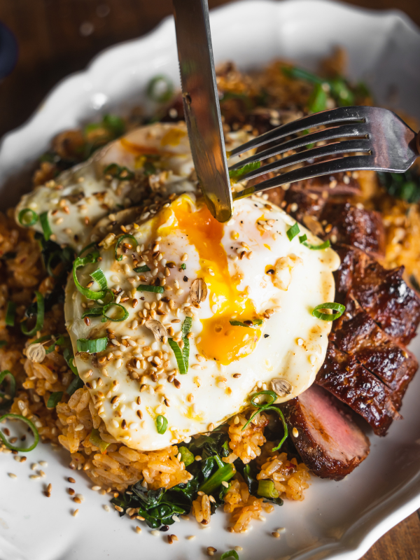 Wild Venison and Kimchi Fried Rice