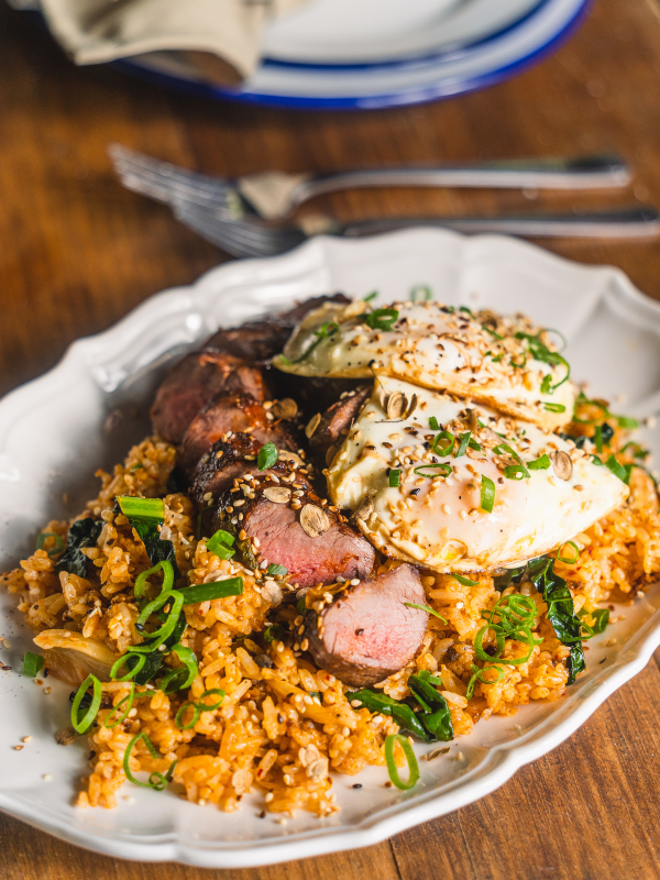Wild Venison and Kimchi Fried Rice